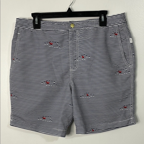 Onia The Calder Men’s Swim Trunks Navy Stripe Size 34 - Picture 1 of 8